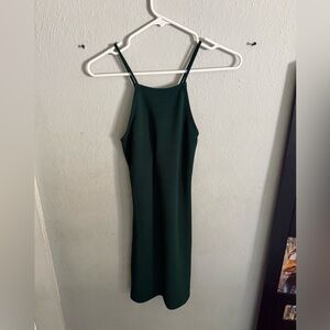 Elegant Green Sleeveless Dress
